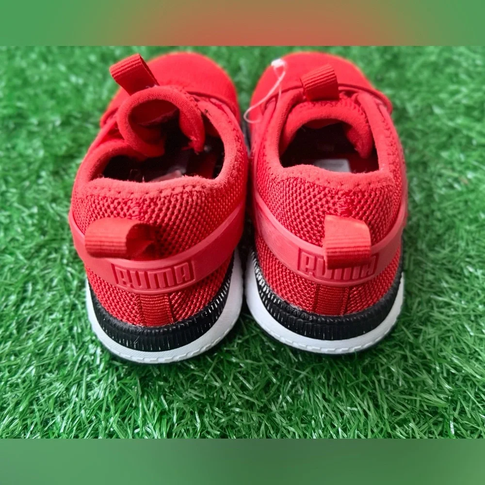 Puma 381758-02 Pacer Next Excel Red Mesh Low Top‎ Sneaker Toddler sz 10c_6